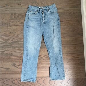 Agolde Light Blue Straight Leg Jeans
